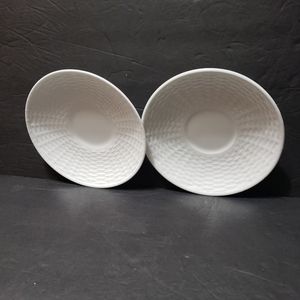 Vintage 1986 Set of 2 WEDGWOOD "Nantucket Basket" Tea Saucer (REPLACEMENT)